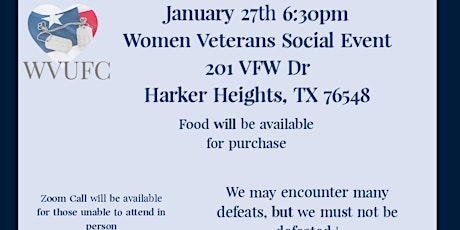 Women Veterans Social Event tickets