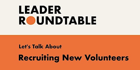 Let's talk about recruiting volunteers primary image