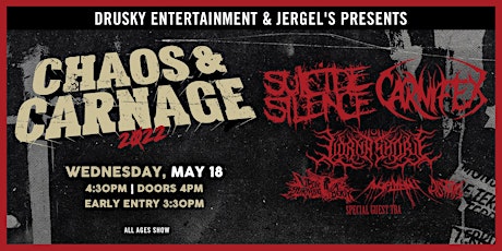 Chaos & Carnage Tour featuring Suicide Silence tickets