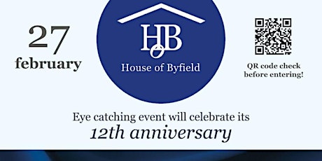 Primaire afbeelding van Fashion event - House of Byfield - 12th anniversary