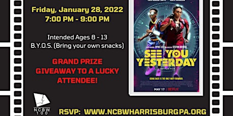 See You Yesterday  - Youth S.T.E.A.M movie night billets