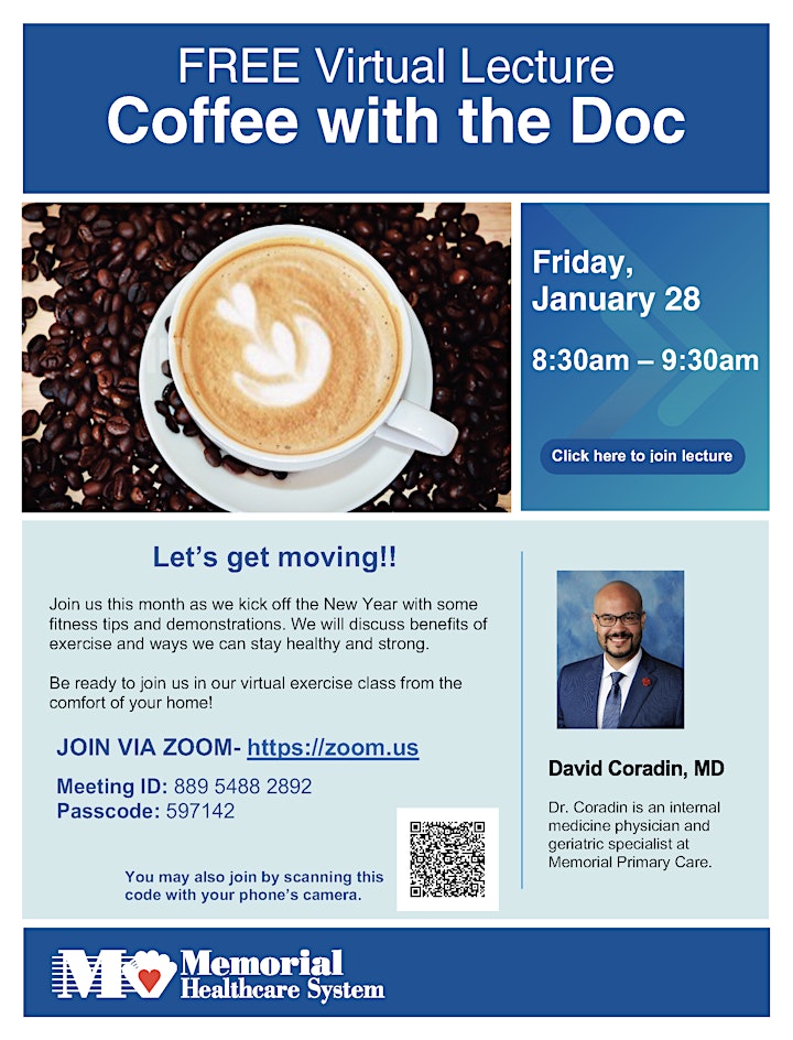 
		Free Virtual Coffee with Dr. David Coradin, Geriatric Medicine Specialist image
