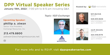DPP Speaker Series - Conversations about Real Estate and Building Wealth tickets