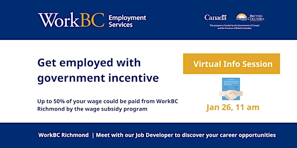 Jan 26_Get hired with Government Incentive_WorkBC Richmond