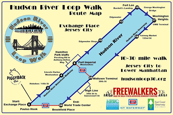 Hudson River Loop Walk image