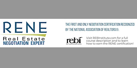 RENE | Real Estate Negotiation Expert Designation Course tickets