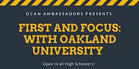 First and Focus Series: Oakland University tickets