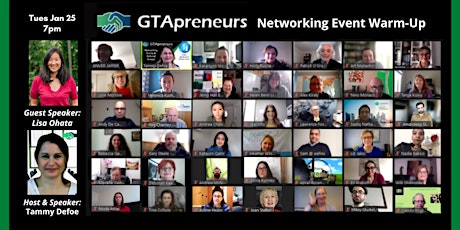 GTApreneurs Jan 25 Evening Virtual Business Networking Event - WARM-UP tickets