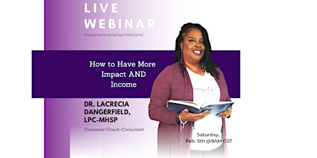 Impact to Income Live Webinar tickets