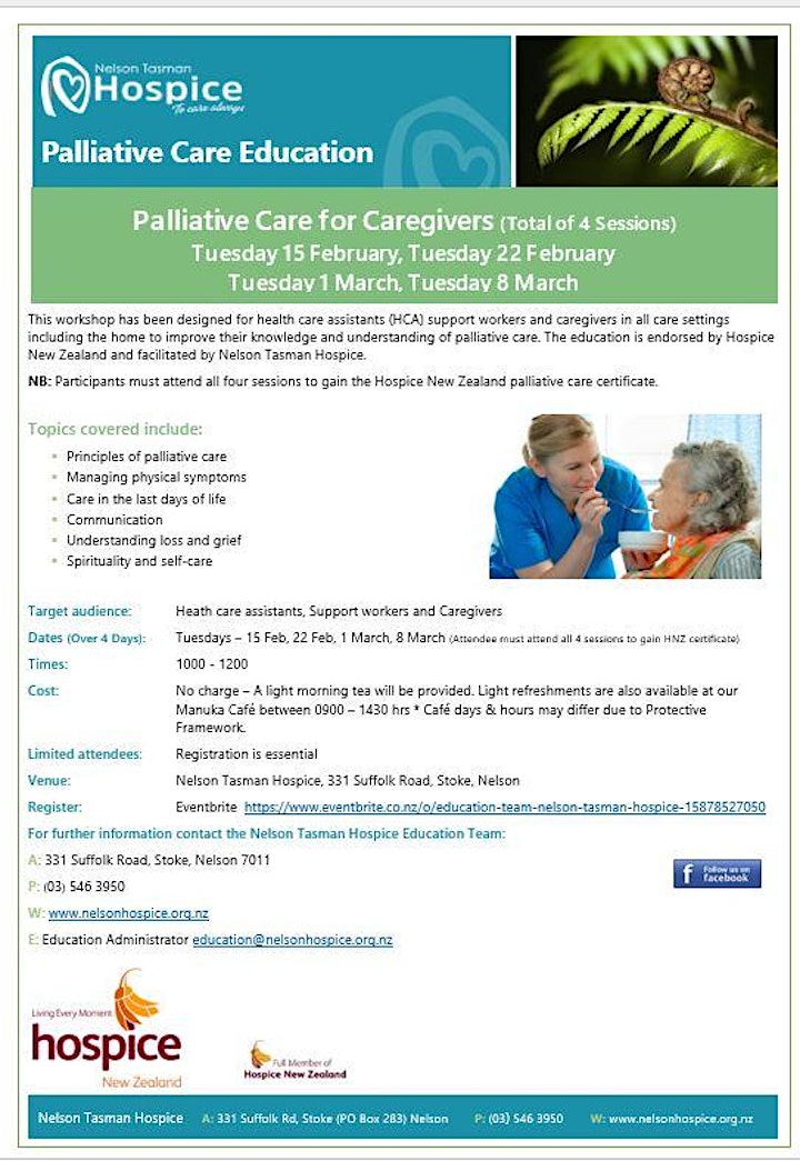 
		Palliative Care for Caregivers (Over 4 Days) image
