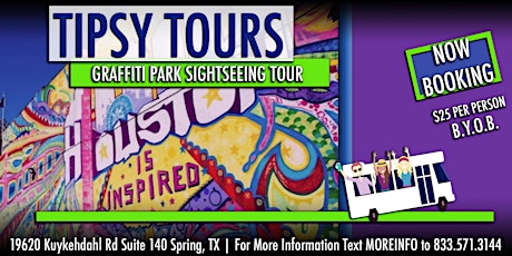 TIPSY TOURs x Graffiti Park Sightseeing Tour | Party Bus EDITION x BYOB tickets