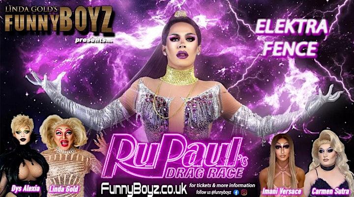 FunnyBoyz Liverpool presents... ELEKTRA FENCE from RuPaul's Drag Race image