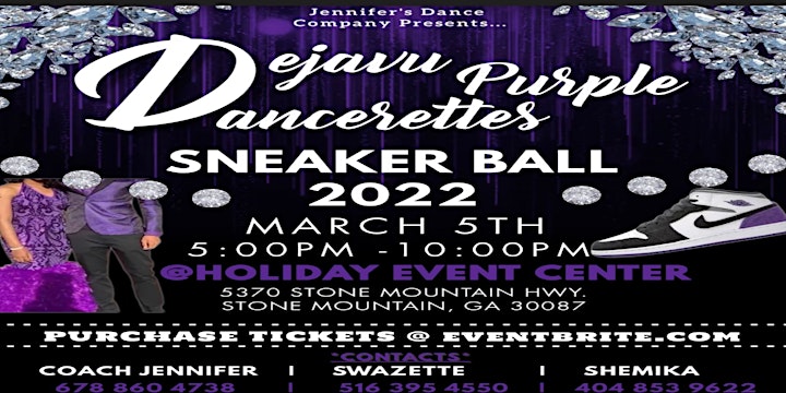 DejaVu Purple Dancerettes 1st Annual Sneaker Ball 2022 image