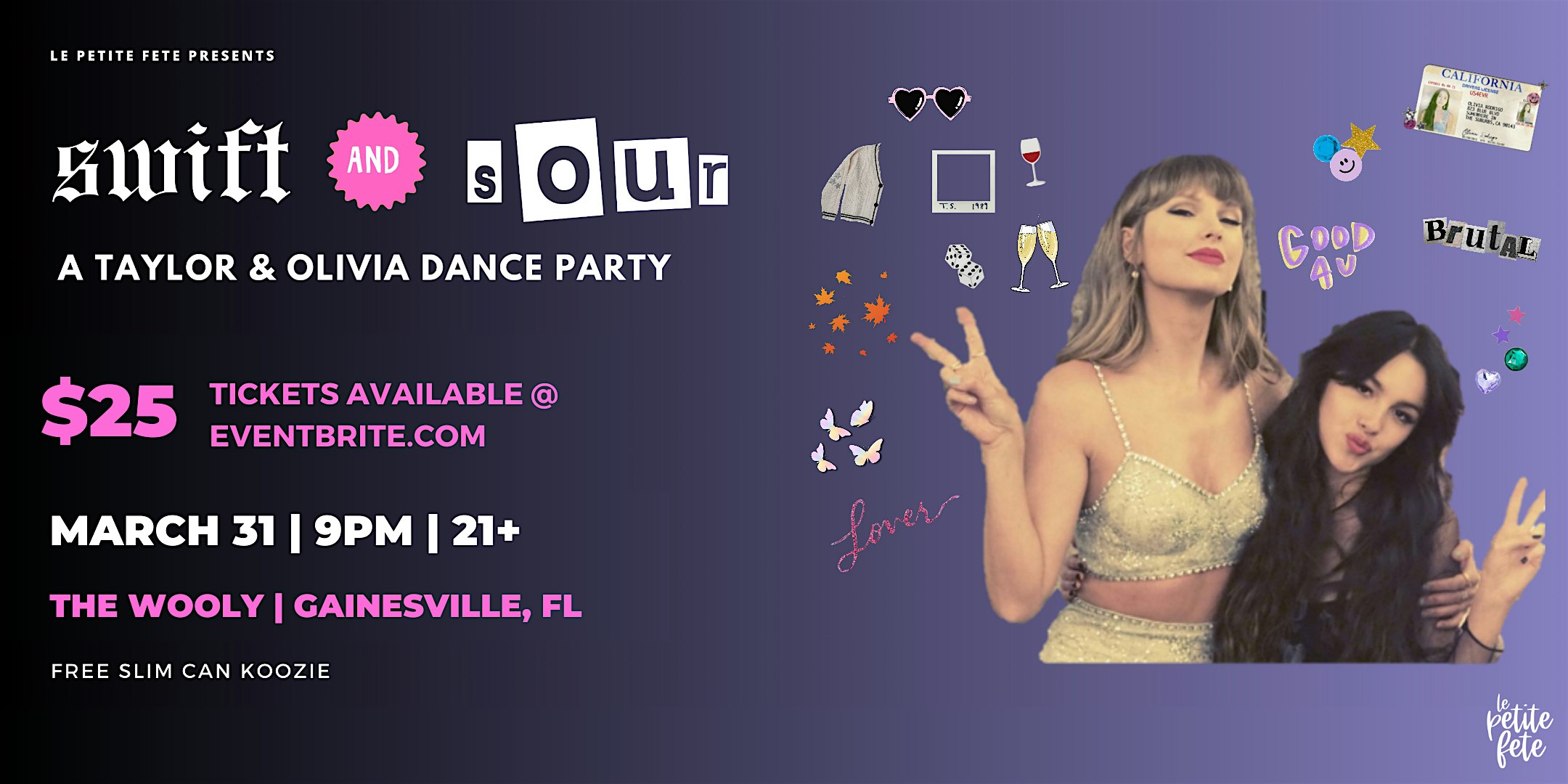 Swift & Sour: A Taylor and Olivia Inspired Dance Party in Gainesville at the Wooly