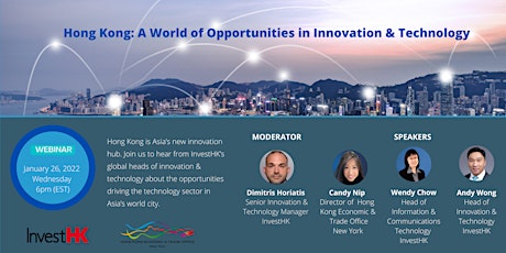Hong Kong: A World of Opportunities in Innovation & Technology tickets