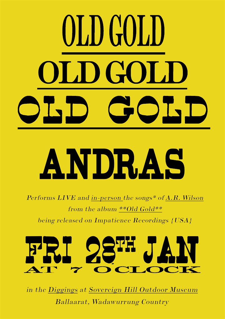 Andras performs 'Old Gold' live at Sovereign Hill image
