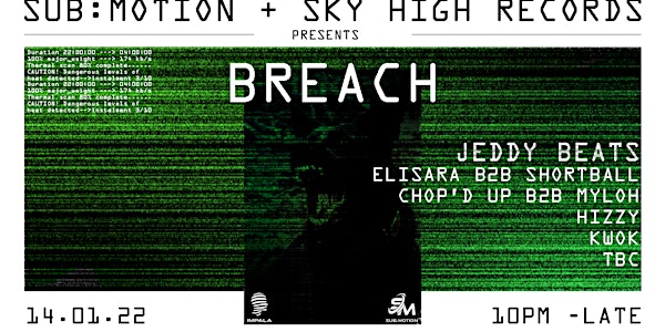 Sub:Motion Presents: BREACH Ft. Sky High Recordings
