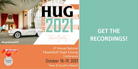 Recordings of 2021 HUG National Conference