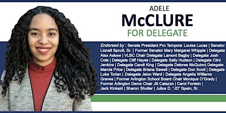 Meet Adele McClure, House of Delegates District 2 Candidate - Virtual Event tickets