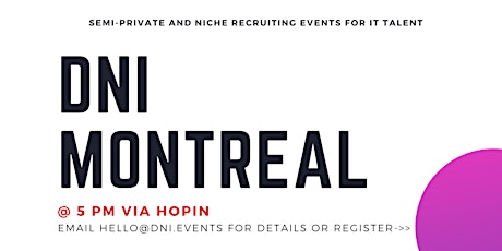 DNI Montreal 2/8 Talent Ticket entradas