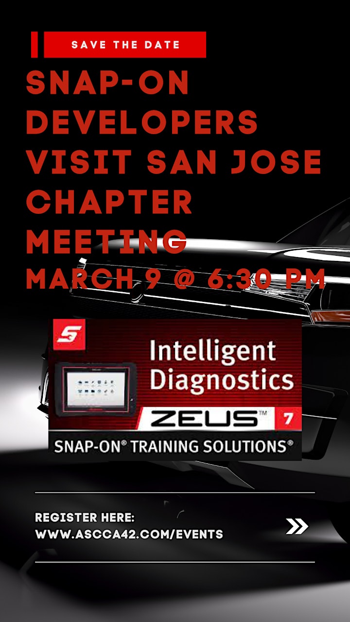 ASCCA San Jose Welcomes Special Guests from Snap-on Diagnostics, March 9 image