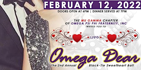 OMEGA DEAR: Annual Black-Tie Sweetheart Ball (Scholarship Fundraiser) tickets