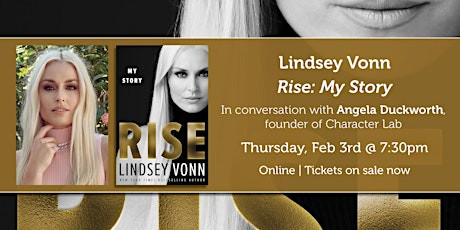Lindsey Vonn presents "Rise" with Angela Duckworth tickets