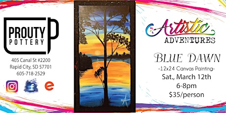 Blue Dawn - Canvas Painting tickets