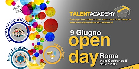Immagine principale di Openday Talent Academy - Porte Aperte a Talent Academy - AperiTalent 