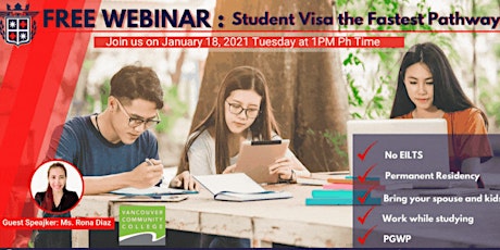 STUDENT VISA THE FASTEST PATHWAY BOUND TO CANADA tickets
