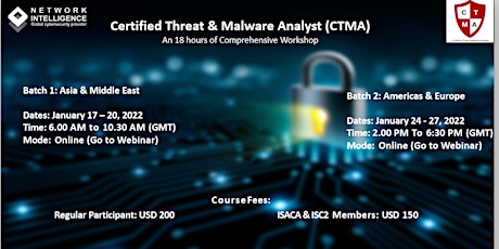 Suraj_Certified Threat Hunting & Malware Analyst (CTMA) tickets