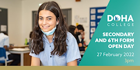 Doha College Secondary and 6th Form  Open Day tickets