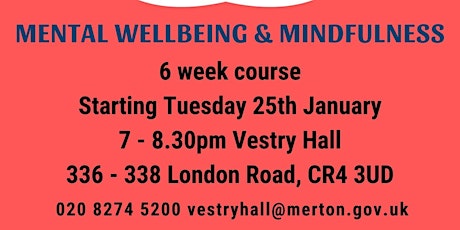 Wellbeing & Mindfulness programme tickets
