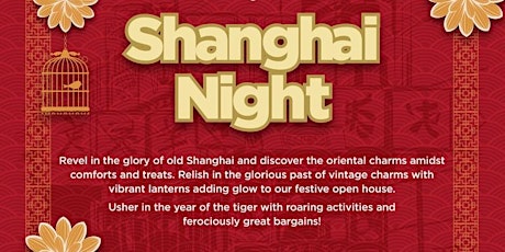 Shanghai Night @ Rini Homes 8 tickets