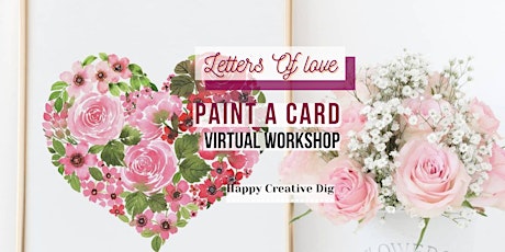 [Letters Of Love] Delicate Watercolor Floral Card Painting - Virtual tickets