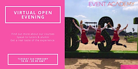Event Academy Virtual Open Evening Tickets