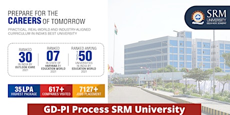 GD-PI Process for SRM University Tickets