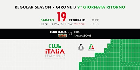 Club Italia CRAI vs. Cda Talmassons (35%) biglietti
