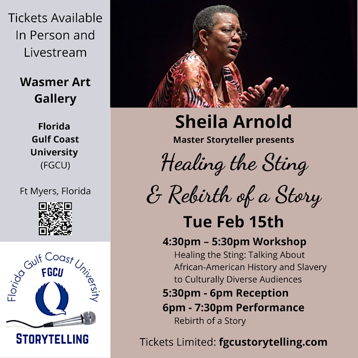 
		Sheila Arnold ~ Workshop & Performance-Healing the Sting/Rebirth of a Story image
