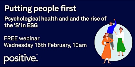 Putting people first: Psychological health and the rise of the 'S' in ESG tickets