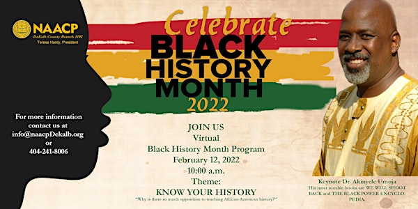 NAACP DeKalb - "Virtual" Black History Month Program
