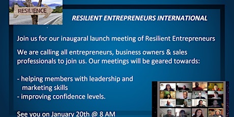 Resilient Entrepreneurs Launch meeting primary image