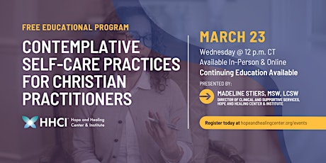 Contemplative Self-Care Practices for Christian Practitioners tickets