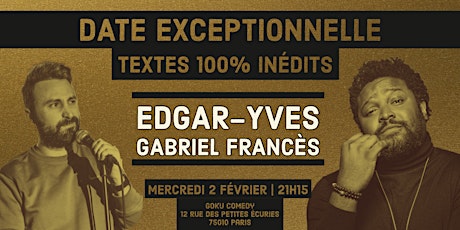 Edgar-Yves et Gabriel Francès - Spectacle Exceptionnel tickets