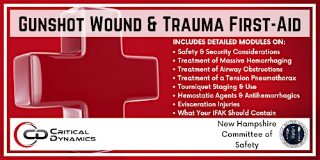 NH COS Presents: Gunshot Wound & Trauma First-Aid Training (Salem, NH) tickets