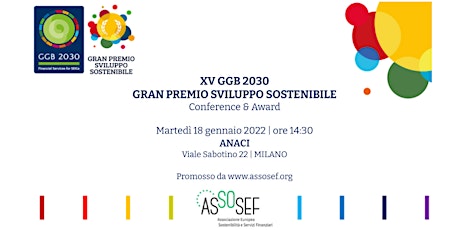 XV GGB 2030-Financial Services for SDGs|Gran Premio Sviluppo Sostenibile biglietti