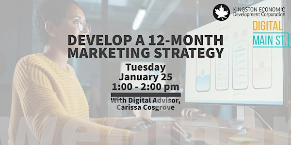 Develop a 12-Month Marketing Strategy