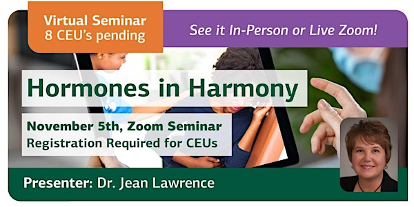 [Virtual Zoom] Hormones in Harmony