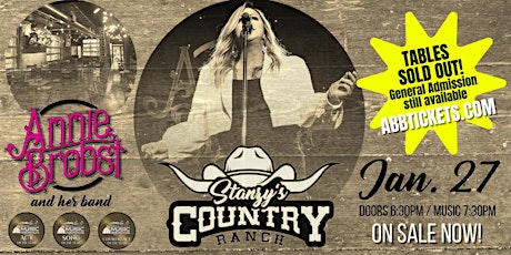 Annie Brobst Band at Stanzy's Country Ranch! - Original Music Takeover tickets