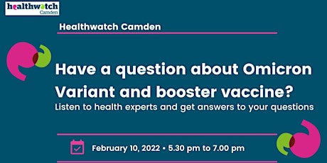 An online Q&A session on Omicron variant and Booster vaccine tickets